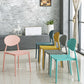 Contemporary Style Armless Chair Plastic Open Back Side Dining Chair for Restaurant