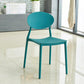 Contemporary Style Armless Chair Plastic Open Back Side Dining Chair for Restaurant