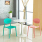 Contemporary Style Armless Chair Plastic Open Back Side Dining Chair for Restaurant