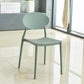 Contemporary Style Armless Chair Plastic Open Back Side Dining Chair for Restaurant