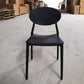Contemporary Style Armless Chair Plastic Open Back Side Dining Chair for Restaurant