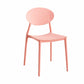 Contemporary Style Armless Chair Plastic Open Back Side Dining Chair for Restaurant
