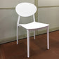 Contemporary Style Armless Chair Plastic Open Back Side Dining Chair for Restaurant