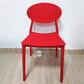 Contemporary Style Armless Chair Plastic Open Back Side Dining Chair for Restaurant
