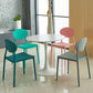 Contemporary Style Armless Chair Plastic Open Back Side Dining Chair for Restaurant