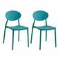 Contemporary Style Armless Chair Plastic Open Back Side Dining Chair for Restaurant