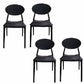 Contemporary Style Armless Chair Plastic Open Back Side Dining Chair for Restaurant