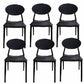 Contemporary Style Armless Chair Plastic Open Back Side Dining Chair for Restaurant