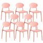 Contemporary Style Armless Chair Plastic Open Back Side Dining Chair for Restaurant