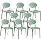 Contemporary Style Armless Chair Plastic Open Back Side Dining Chair for Restaurant