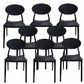 Contemporary Style Armless Chair Plastic Open Back Side Dining Chair for Restaurant
