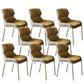 Modern Style Chairs Dining Chairs with Metal Legs for Kitchen Ginger 8 Piece Set Clearhalo 'Dining Chairs' 'Dining Tables & Seating' 'dining_chair' 'furn' 'furn_dining_chair' 'Furniture' 'Kitchen & Dining Furniture' 6156143