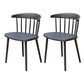 Contemporary Style Armless Chair Winsor Back Side Indoor Chair for Dining Room