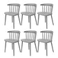 Contemporary Style Armless Chair Winsor Back Side Indoor Chair for Dining Room