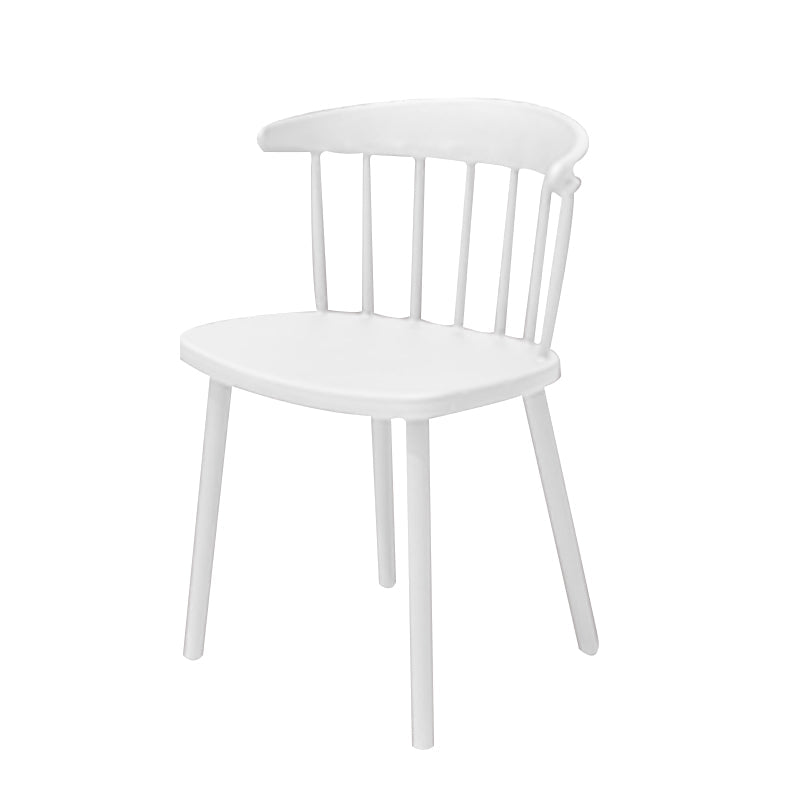 Contemporary Style Armless Chair Winsor Back Side Indoor Chair for Dining Room