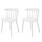Contemporary Style Armless Chair Winsor Back Side Indoor Chair for Dining Room