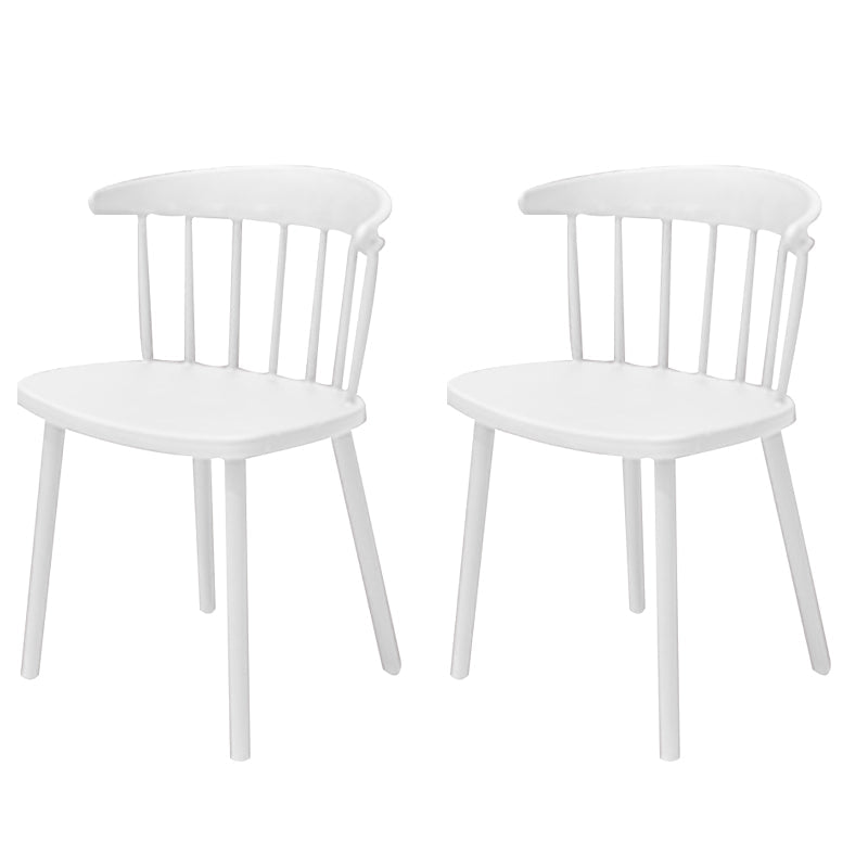 Contemporary Style Armless Chair Winsor Back Side Indoor Chair for Dining Room