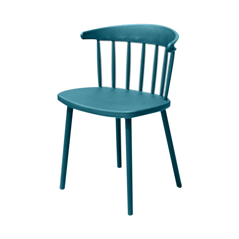 Contemporary Style Armless Chair Winsor Back Side Indoor Chair for Dining Room