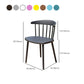 Contemporary Style Armless Chair Winsor Back Side Indoor Chair for Dining Room