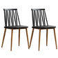 Modern Style Chair Plastic Armless Dining Chair with Metal Base