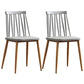 Modern Style Chair Plastic Armless Dining Chair with Metal Base