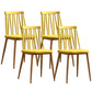 Modern Style Chair Plastic Armless Dining Chair with Metal Base