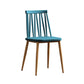 Modern Style Chair Plastic Armless Dining Chair with Metal Base