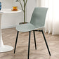 Nordic Solid Back Side Chair Plastic Indoor Arm Chair with Metal Base for Restaurant Clearhalo 'Dining Chairs' 'Dining Tables & Seating' 'dining_chair' 'furn' 'furn_dining_chair' 'Furniture' 'Kitchen & Dining Furniture' 6156438
