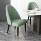 Oak Wood Glam Dining Chair Matte Finish Solid Back Side Chair