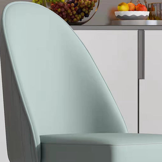 Eiken hout glam eetstoel matte afwerking vaste achterkant stoel