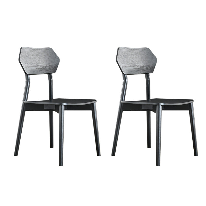 Open Back Side Chair Industrial Black Armless Dining Chairs for Home Non-Upholstered Chair(s) 2 Piece Set Clearhalo 'Dining Chairs' 'Dining Tables & Seating' 'dining_chair' 'furn' 'furn_dining_chair' 'Furniture' 'Kitchen & Dining Furniture' 6156590
