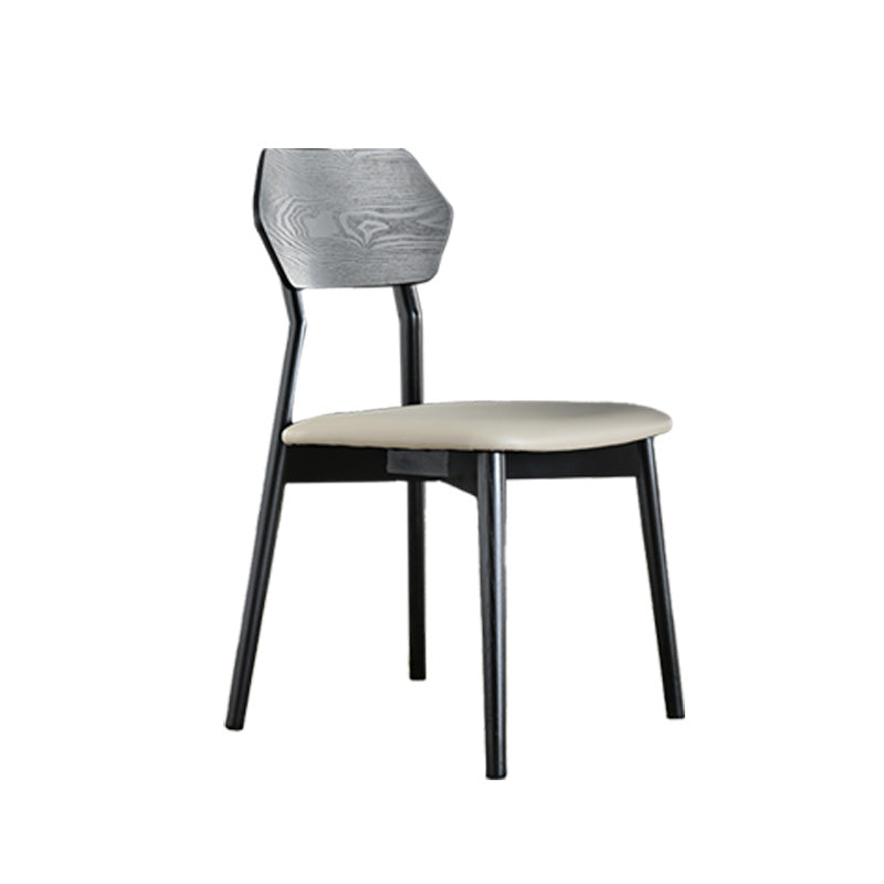 Open Back Side Chair Industrial Black Armless Dining Chairs for Home Clearhalo 'Dining Chairs' 'Dining Tables & Seating' 'dining_chair' 'furn' 'furn_dining_chair' 'Furniture' 'Kitchen & Dining Furniture' 6156594