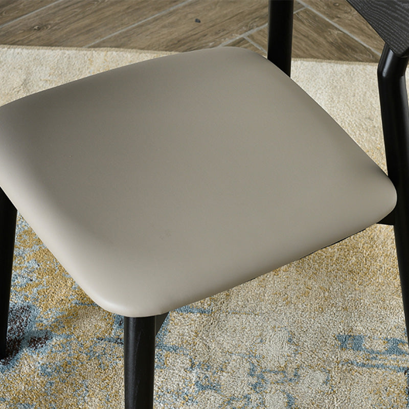 Open Back Side Chair Industrial Black Armless Dining Chairs for Home Clearhalo 'Dining Chairs' 'Dining Tables & Seating' 'dining_chair' 'furn' 'furn_dining_chair' 'Furniture' 'Kitchen & Dining Furniture' 6156596