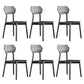 Open Back Side Chair Industrial Black Armless Dining Chairs for Home Non-Upholstered Chair(s) 6 Piece Set Clearhalo 'Dining Chairs' 'Dining Tables & Seating' 'dining_chair' 'furn' 'furn_dining_chair' 'Furniture' 'Kitchen & Dining Furniture' 6156597