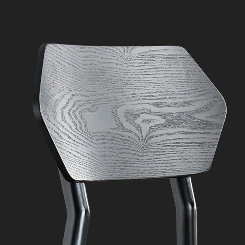 Open Back Side Chair Industrial Black Armless Dining Chairs for Home Clearhalo 'Dining Chairs' 'Dining Tables & Seating' 'dining_chair' 'furn' 'furn_dining_chair' 'Furniture' 'Kitchen & Dining Furniture' 6156601