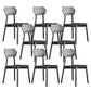 Open Back Side Chair Industrial Black Armless Dining Chairs for Home Non-Upholstered Chair(s) 8 Piece Set Clearhalo 'Dining Chairs' 'Dining Tables & Seating' 'dining_chair' 'furn' 'furn_dining_chair' 'Furniture' 'Kitchen & Dining Furniture' 6156602