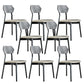 Open Back Side Chair Industrial Black Armless Dining Chairs for Home Upholstered Chair(s) 8 Piece Set Clearhalo 'Dining Chairs' 'Dining Tables & Seating' 'dining_chair' 'furn' 'furn_dining_chair' 'Furniture' 'Kitchen & Dining Furniture' 6156603