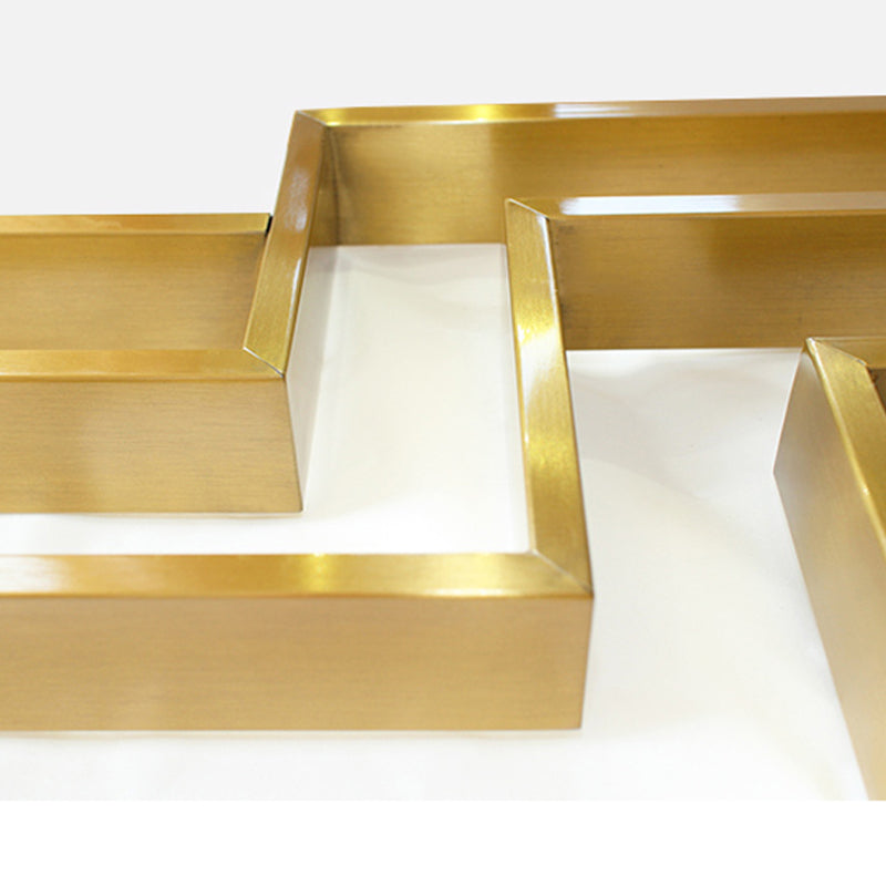 Credenza a 3 tradizioni in pietra sinterizzata glam con porte di vetro per soggiorno