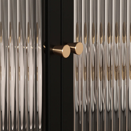 Server da pranzo in acciaio moderno 13,8 "W√ 333.8" H 2 porte con porta di vetro con porta di vetro