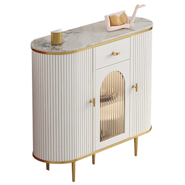 Buffet glam buffet Portes en verre armoires buffet de restauration avec lumières LED