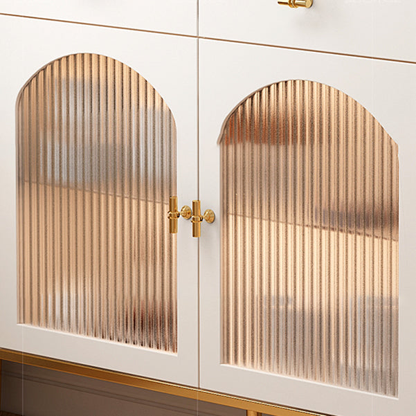 Buffet glam buffet Portes en verre armoires buffet de restauration avec lumières LED