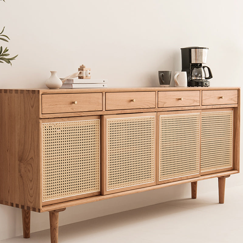 Sidetanza di credenza per la casa di rettangolo di casa di archiviazione in legno.