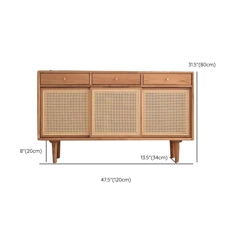 Sidetanza di credenza per la casa di rettangolo di casa di archiviazione in legno.
