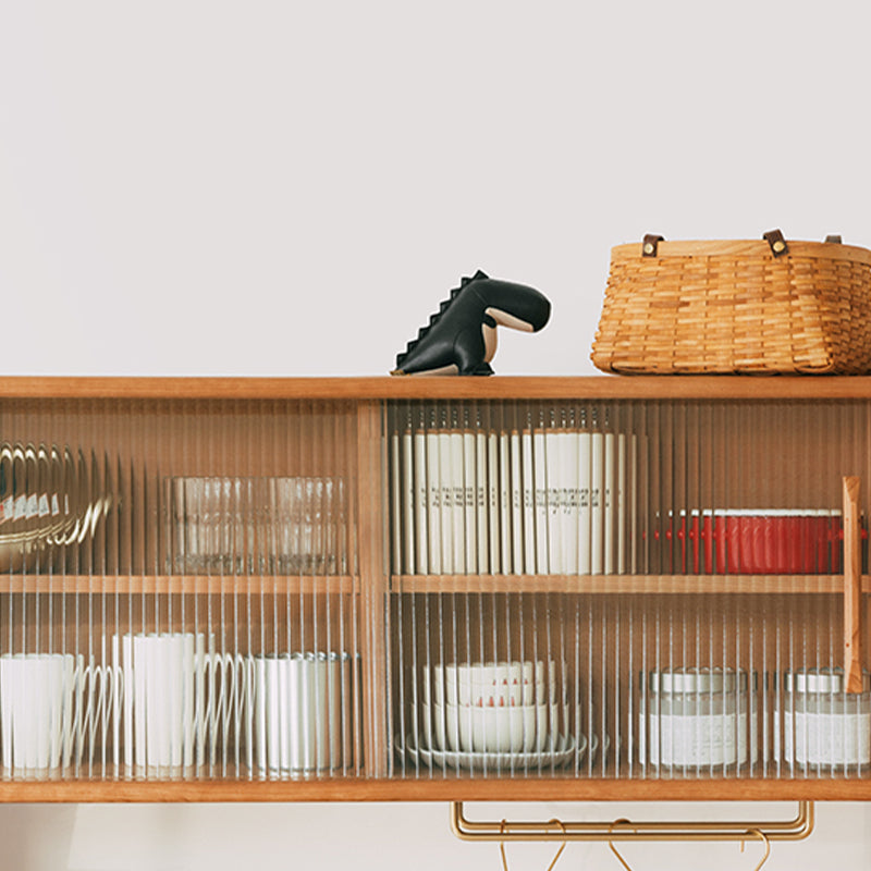 Sideboard in legno in stile moderno casa aperta con mobile