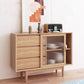 Modern Rectangle Sideboard Wooden Sideboard Cabinet with Sliding Door Clearhalo 'buffet_sideboard' 'Buffets & Sideboards' 'furn' 'furn_buffet_sideboard' 'Furniture' 'Kitchen & Dining Furniture' 6157022