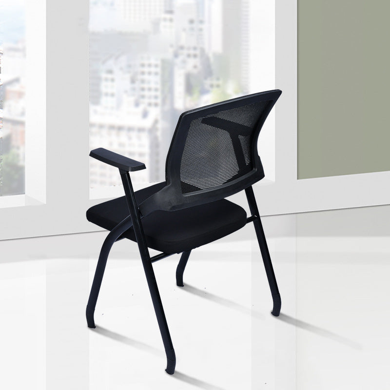 Modern Breathable AirGrid Arm Chair Microfiber Black Conference Office Chair Clearhalo 'furn' 'furn_office_chair' 'Furniture' 'Office Chairs' 'Office Furniture' 'office_chair' 6157119