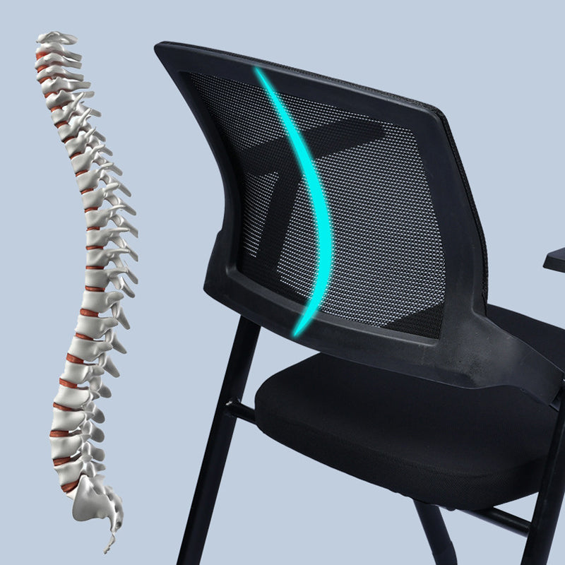 Modern Breathable AirGrid Arm Chair Microfiber Black Conference Office Chair Clearhalo 'furn' 'furn_office_chair' 'Furniture' 'Office Chairs' 'Office Furniture' 'office_chair' 6157128