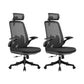 Modern Desk Chair Mesh Ergonomic Chair High-Back Chair in Black