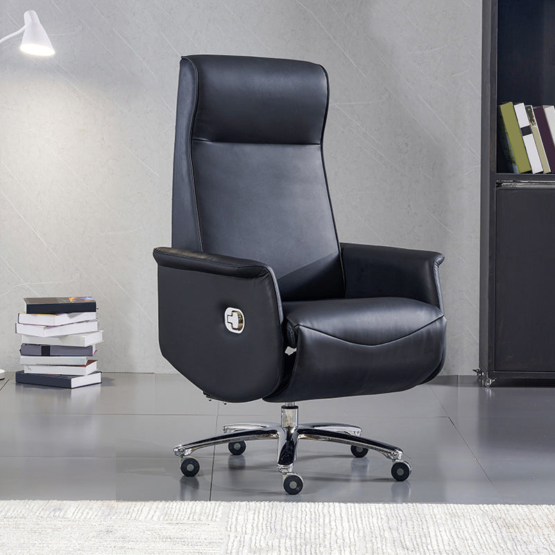 31 "breite zeitgenössische Manager Stuhl schwarzer Leather Executive Chair