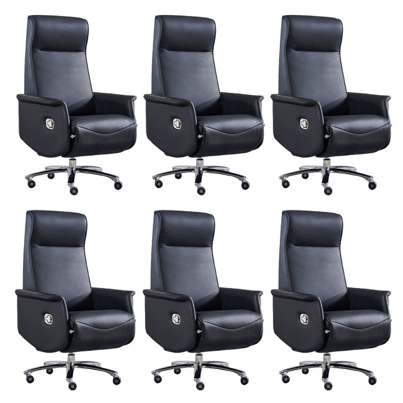 31 "breite zeitgenössische Manager Stuhl schwarzer Leather Executive Chair
